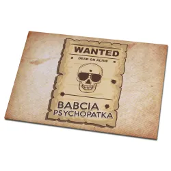 Magnes na lodówkę dla BABCI Wanted Babcia psychopatka